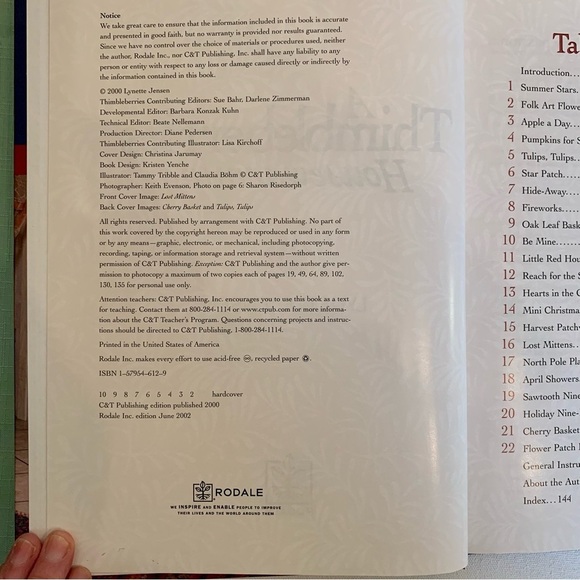 Quilting Patterns Projects Thimbleberries Housewarming Quilt Quilts Book Jensen - Picture 8 of 10